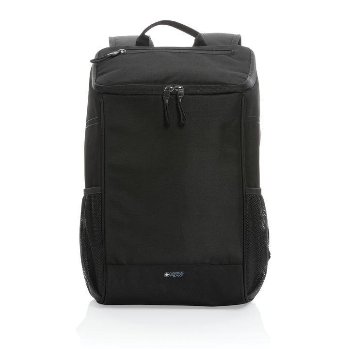Rucsac frigorific Swiss Peak AWARE™, din RPET, negru