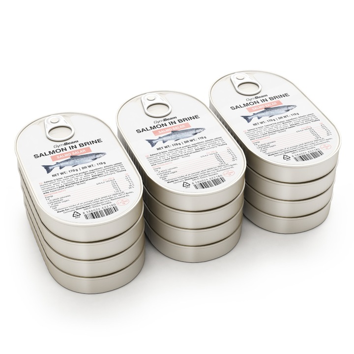 Somon in saramura, GymBeam, 12 x 170 g