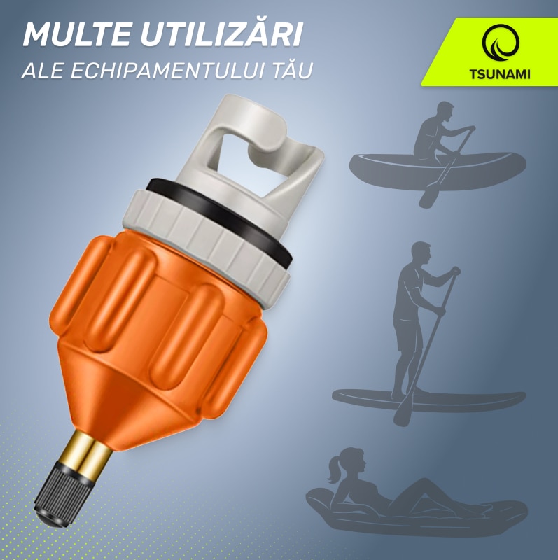 Adaptor pentru umflarea placii SUP, TSUNAMI, compatibil cu pompa