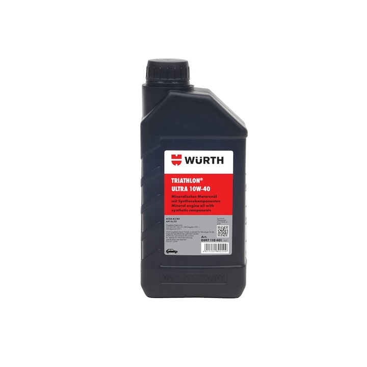 Ulei de motor Wurth Ultra 10W-40, 1 L, semisintetic
