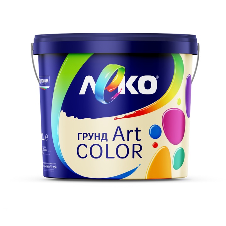 Grund Leko Art Color, Pentru vopsele acrilice colorate, 1L, Bej