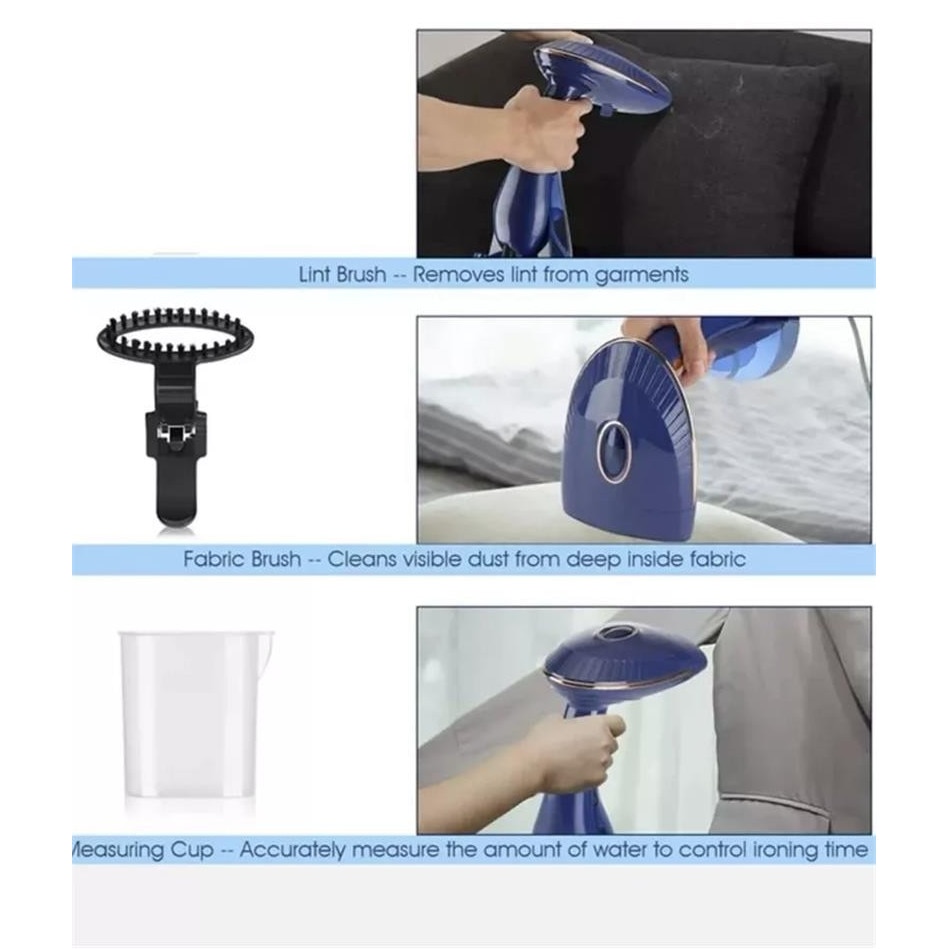 Aparat de Calcat Vertical Portabil cu Abur, Putere 1600W, Rezervor 288ml, Functie Anti Calcar si Auto Curatare, 2 niveluri de putere, Auto Oprire, Talpa Ceramica, Negru