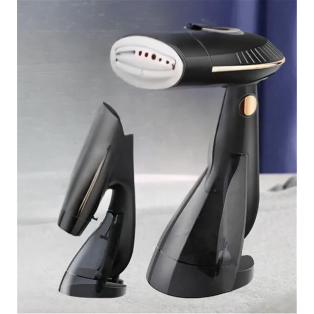 Aparat de Calcat Vertical Portabil cu Abur, Putere 1600W, Rezervor 288ml, Functie Anti Calcar si Auto Curatare, 2 niveluri de putere, Auto Oprire, Talpa Ceramica, Negru
