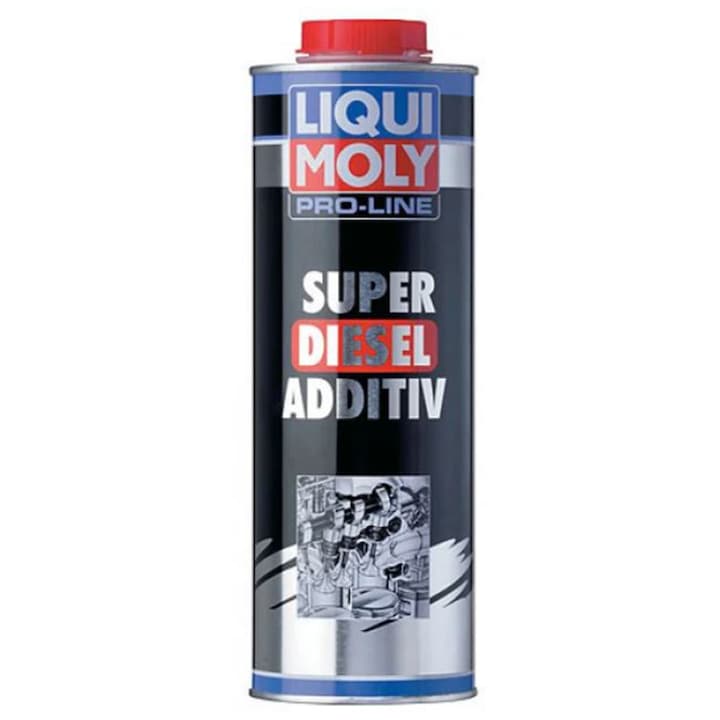 Aditiv Motorina Liqui Moly Pro-Line Super Diesel, 1 Litru, Creste Cifra Cetanica, Curata Injectoarele (Concentrat 1:300)