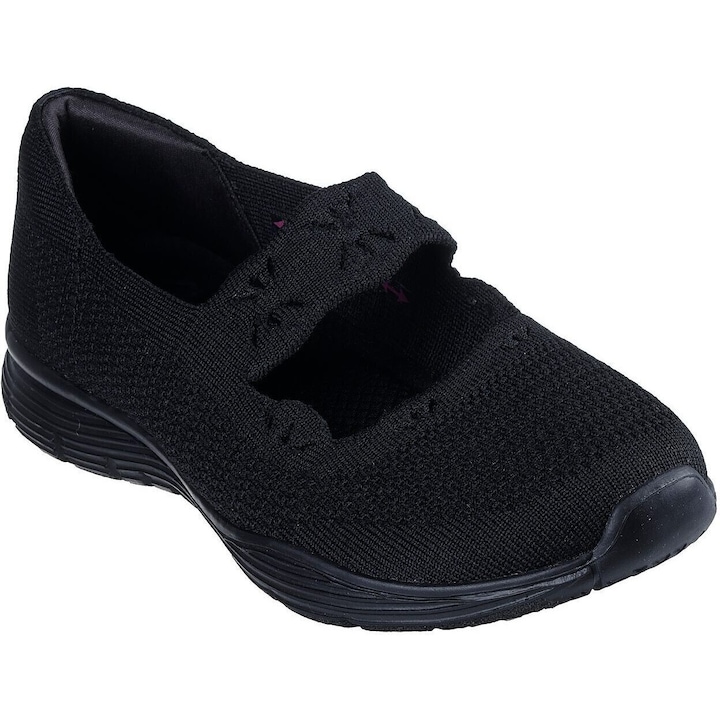 Skechers Seager - Cute N' Coy női balerina cipő, fekete, 35 EU