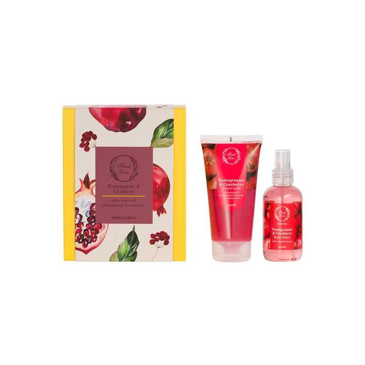 Set de ingrijire corp 2 bucati Pomegranate & Cranberry/ Editie limitata