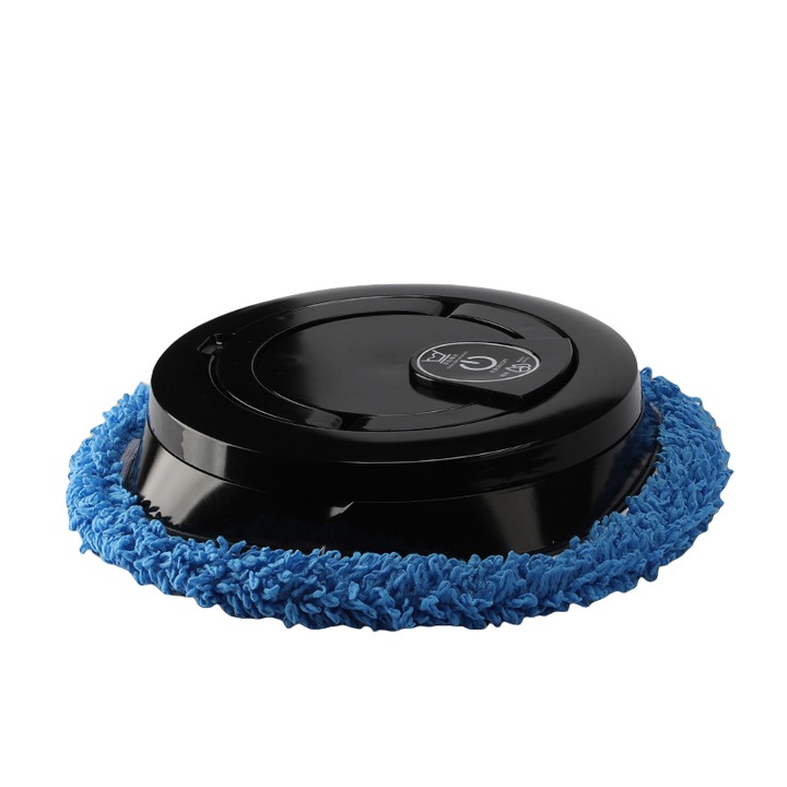 Aspirator robot, evitare inteligenta a obstacolelor, curatare profunda, 2400mAh, umed si uscat, rezervor de apa cu capacitate de 3L, 4 mopuri, functionare cu bass de 50dB, durata lunga de viata a bateriei, negru