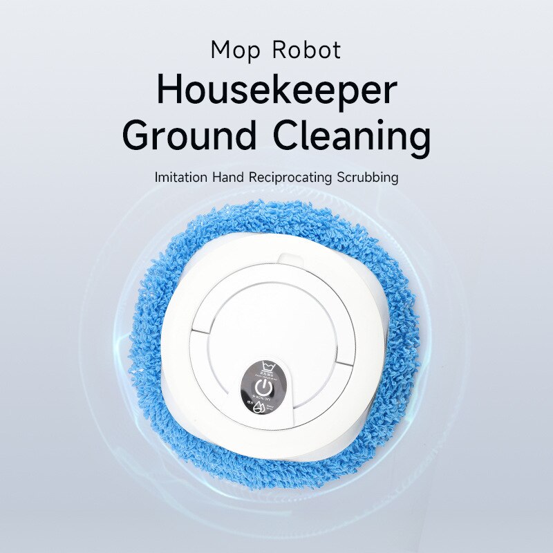 Aspirator robot, evitare inteligenta a obstacolelor, curatare profunda, rezervor de apa cu o capacitate de 3 litri, 2400 mAh, utilizare umeda si uscata, 4 lavete, functionare bass 50 dB, durata lunga de viata a bateriei, alb
