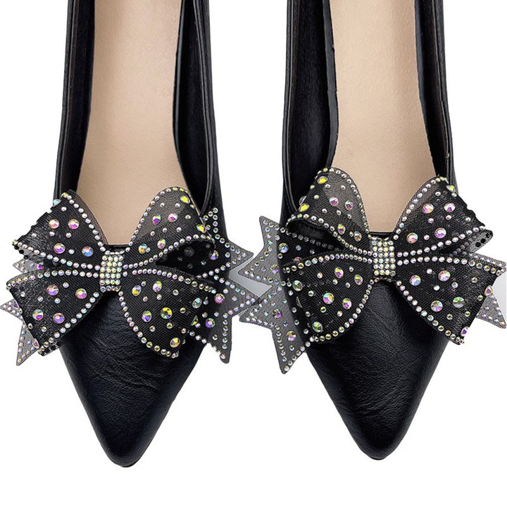 Set 2 cleme TRADERPLUS pentru incaltaminte, negru