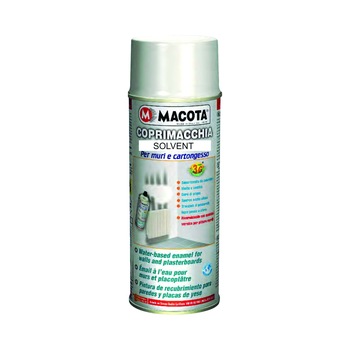 Spray Vopsea Ascundere Pete Alb Macota Solvent 400ml. Spray Vopsea Ascundere Pete Alb Macota Solvent 400ml.