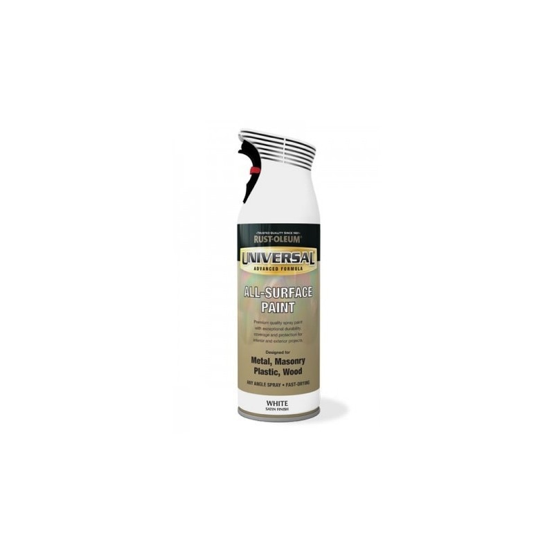 Vopsea Spray Universal Satin Alb 400ml, Satin white