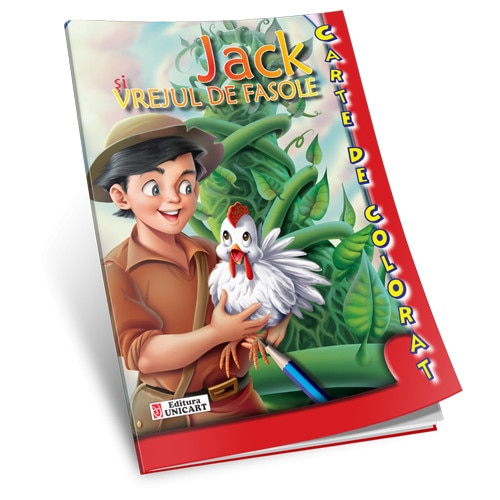 Jack si vrejul de fasole - carte de colorat A5