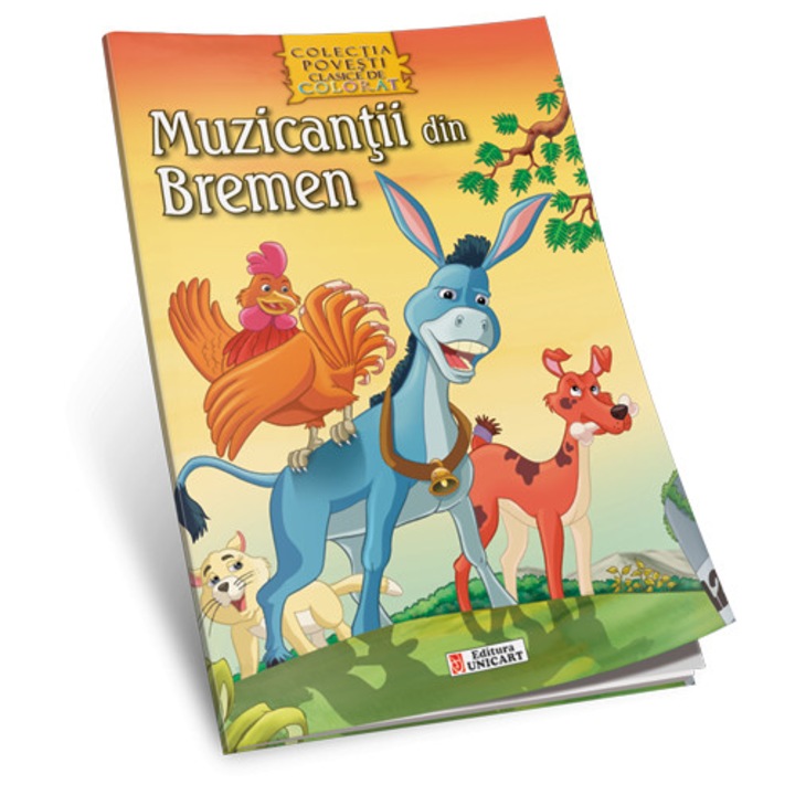 Brémai zenészek - Klasszikus színező történetek A4