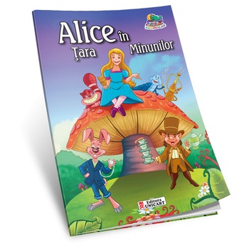 Alice in tata minunilor - carte de colorat A5 Alice in tata minunilor - carte de colorat A5