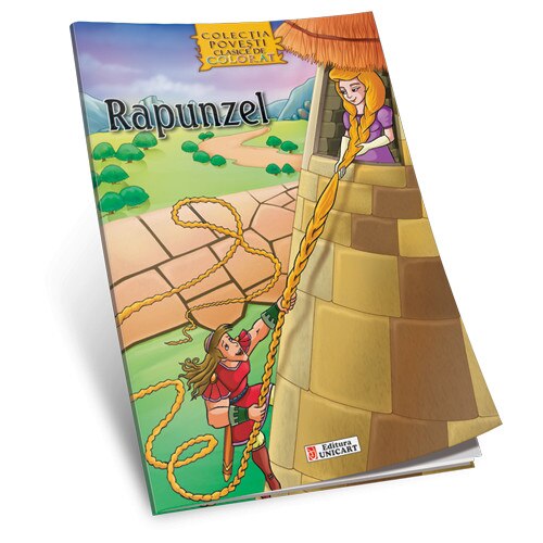 Rapunzel - carte de colorat A4