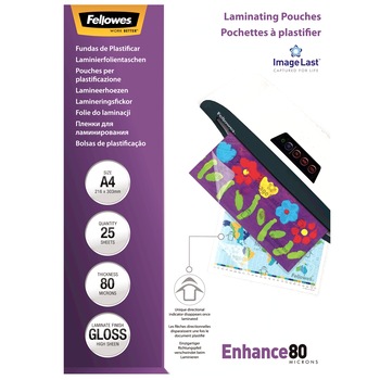 Folie laminare A4, 80 microni, 25 bucati/set, Fellowes Folie laminare A4, 80 microni, 25 bucati/set, Fellowes