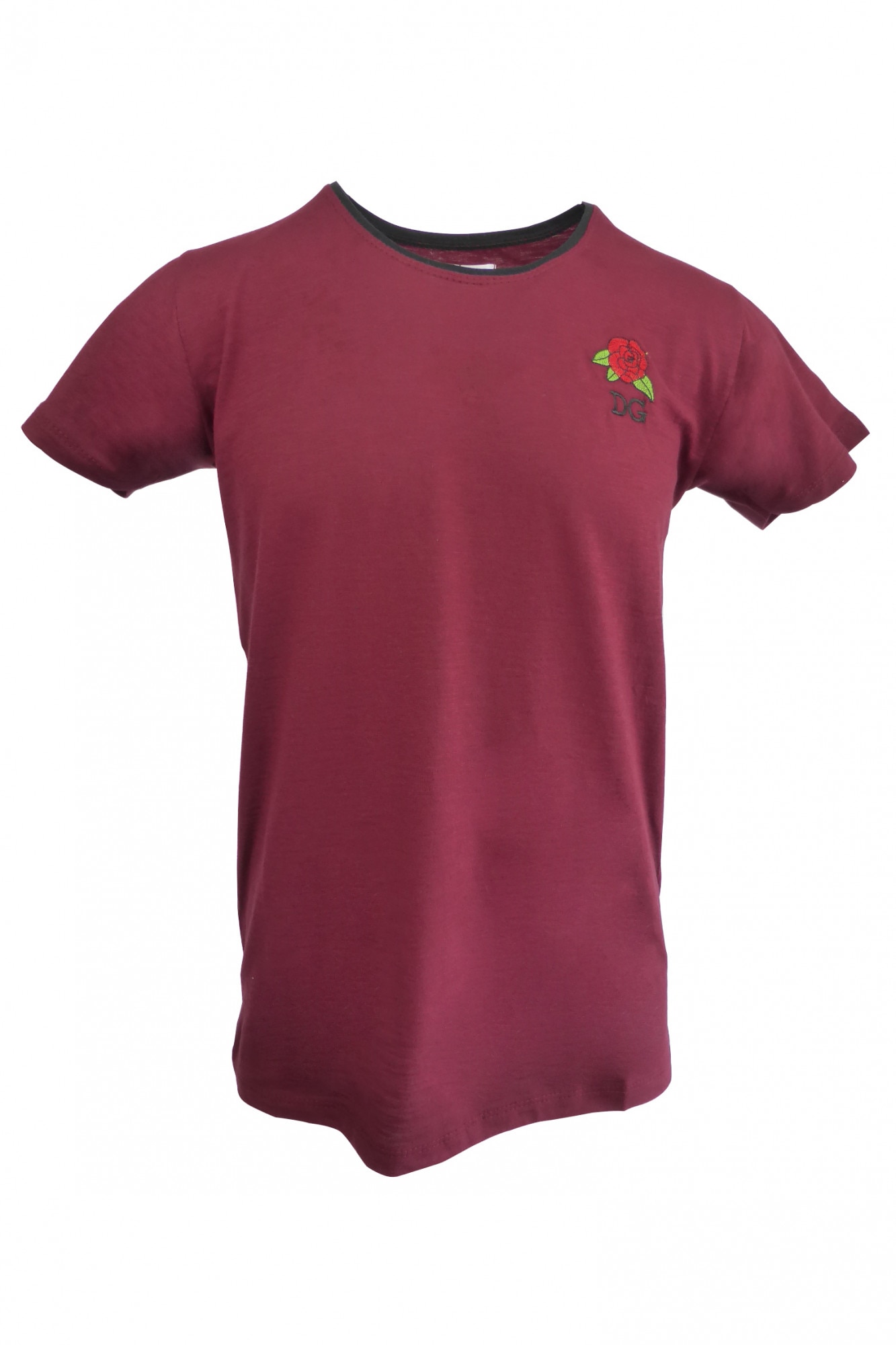 Tricou - SCARFACE - rosu cu trandafir pe piept si pe spate