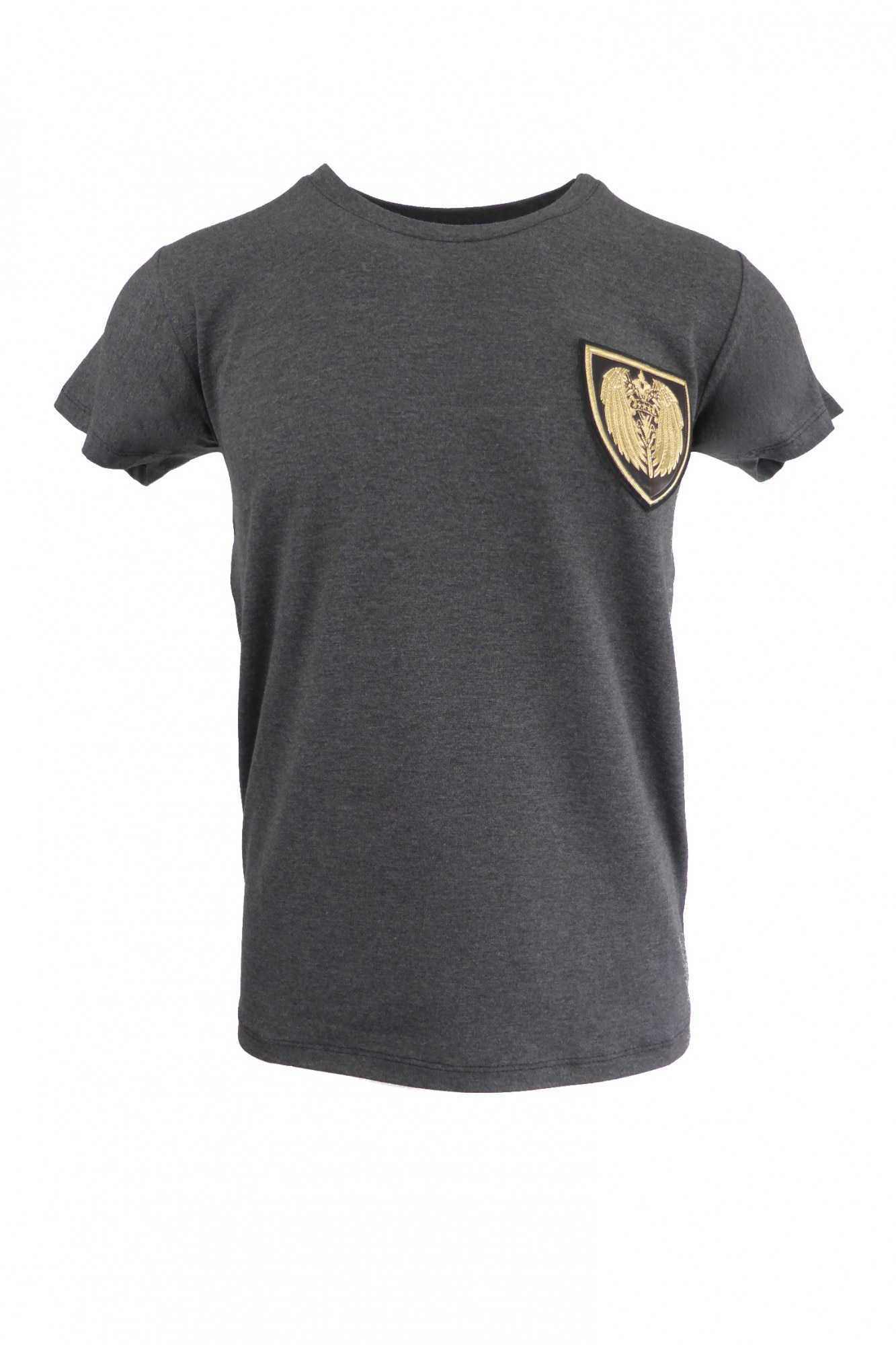 Tricou - SCARFACE - gri cu ecuson culoare aurie