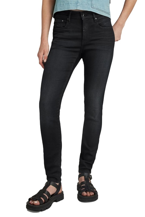 Blugi de dama G-Star RAW High Skinny Talie inalta, Gri inchis