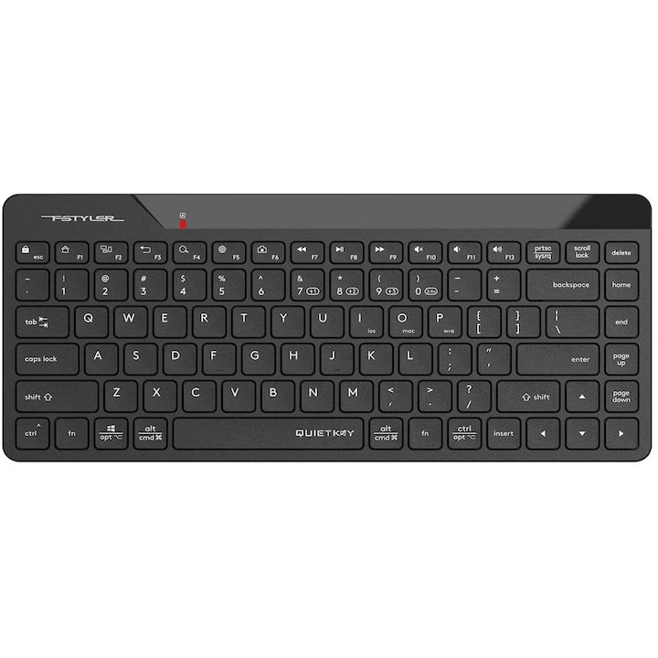Безжична клавиатура A4TECH FStyler FBK22 AS, Черен, Wireless
