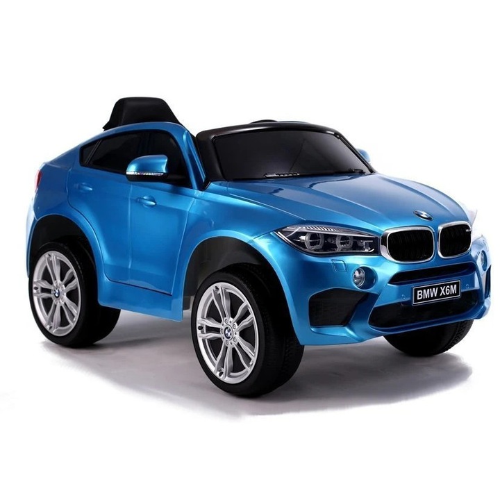 Masina electrica BMW X6, albastru, Lean