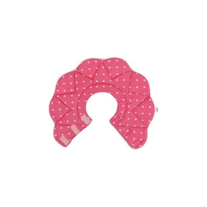 Guler recuperare pentru pisici si caini TRADERPLUS, bumbac, reglabil, roz, S