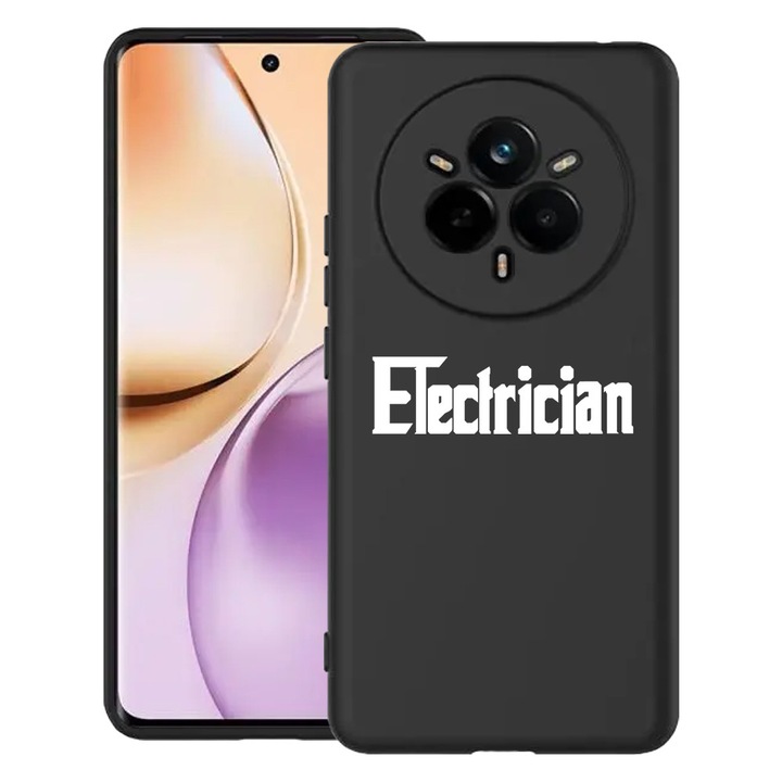 Силиконов калъф BestCase за Realme 14 Pro Plus 5G, Electrician - GodFather Style, Slim SIlicon 0.8MM, Camera Protection, Black, 1988290 B 1699