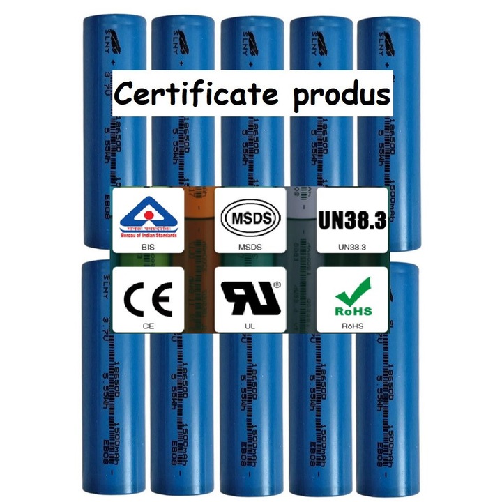 Set 30 acumulatori Li-ion 18650, 3.7V, 1500mAh, Miro Power