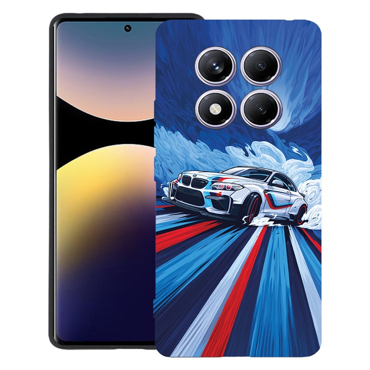 Husă pentru telefon BestCase, Xiaomi Redmi Note 15 Pro Plus 5G, TPU Mat Ultra Slim, protecție durabilă, design BMW, multicolor