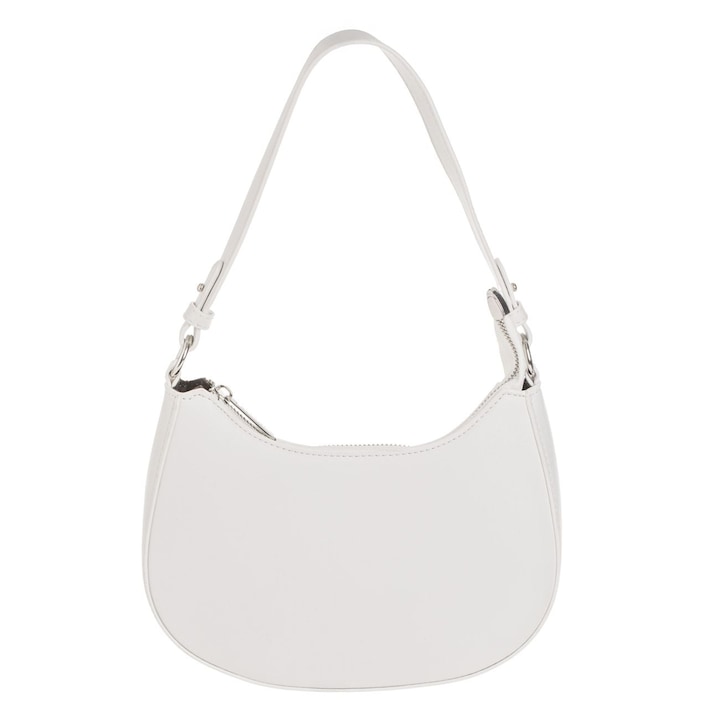 Чанта за през рамо в екрю цвят 26x6x20см, с матова текстура и вътрешно отделение