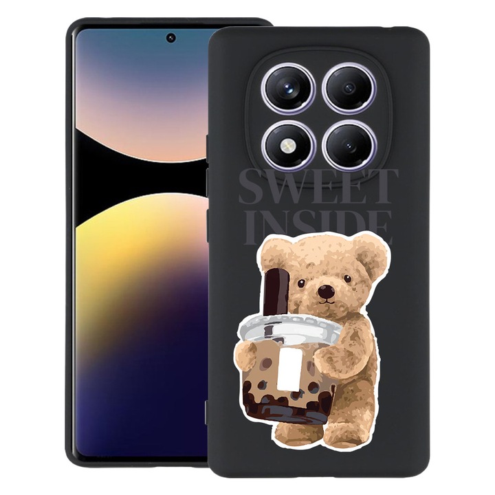 Husă pentru telefon, BestCase, TPU mat ultra slim, design Teddy Bear, multicolor, pentru Xiaomi Redmi Note 15 Pro Plus 5G