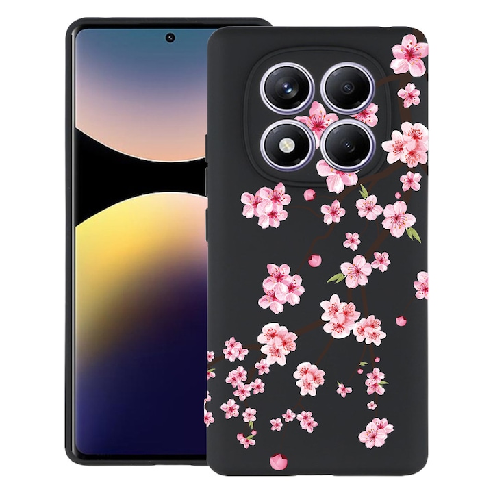 BestCase® Husa TPU Ultra Slim Compatibila cu Xiaomi Redmi Note 15 Pro 4G, Japan Cherry tree, Protectie Camera, Rezistenta la uzura, 3143716 B 1475