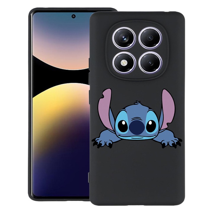 BestCase® Husa pentru Xiaomi Redmi Note 14 Pro 4G, Stitch, Slim Silicon 0.8MM, Antisoc, Protectie camera si ecran, 1997856 B 1611