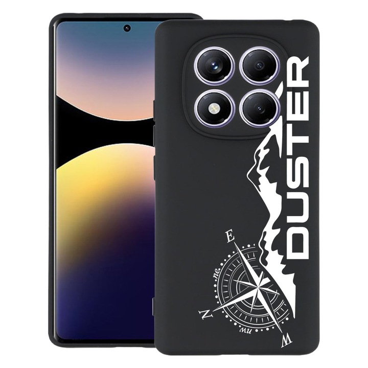 Силиконов калъф BestCase за Xiaomi Redmi Note 14 Pro 4G, Duster - No Limits, Slim SIlicon 0.8MM, Camera Protection, Black, 1997856 B 1639