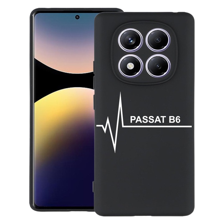 BestCase® Husa pentru Xiaomi Redmi Note 14 Pro 4G, Passat B6, Slim Silicon 0.8MM, Antisoc, Protectie camera si ecran, 1997856 B 1664