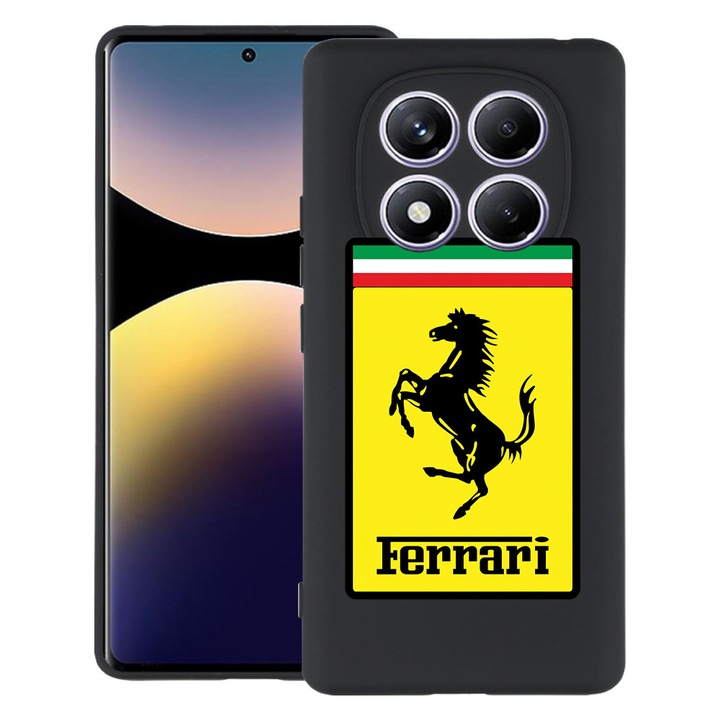 BestCase® Калъф за Xiaomi Redmi Note 15 Pro Plus 5G с дизайн Ferrari, Матов TPU Ултра тънък, 2082905 B 1773