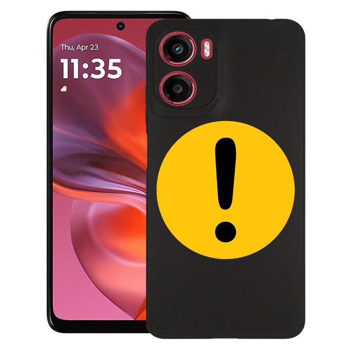 BestCase® Husa pentru Motorola Moto E15 / Moto G05, Semn Incepator, Slim Silicon 0.8MM, Antisoc, Protectie camera si ecran, 1997859 B 1652