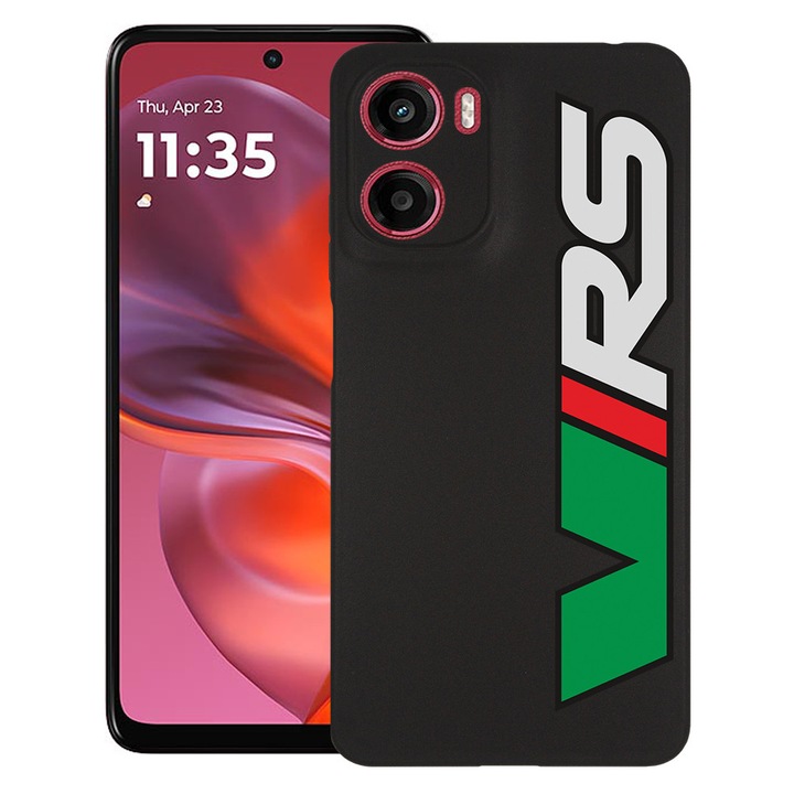 BestCase® Husa pentru Motorola Moto E15 / Moto G05, Skoda VRS, Slim Silicon 0.8MM, Antisoc, Protectie camera si ecran, 1997859 B 1718
