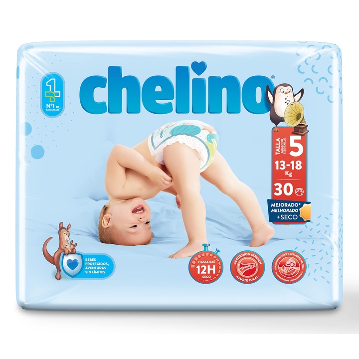 Scutece Chelino Fashion & Love Junior T 5, 13-18 Kg, 30 bucăți