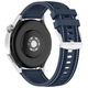 Curea compatibila cu Huawei Watch GT2 2E GT3 GT4 GT5 GT 2 3 4 5 46mm 48mm Pro, Samsung Galaxy Watch 46mm / 3 45mm, Gear S3 Classic / Frontier, Xiaomi Mi Watch, Amazfit GTR / GTR 2 / GTR 3 / GTR 4, BIP 5 / 6, ajustabila, silicon + nailon, 22mm, bleumarin