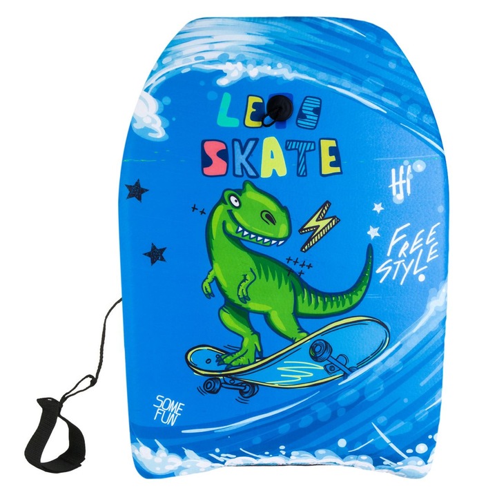 Дъска за плуване с динозавър Let's Skate за деца 65x44 см