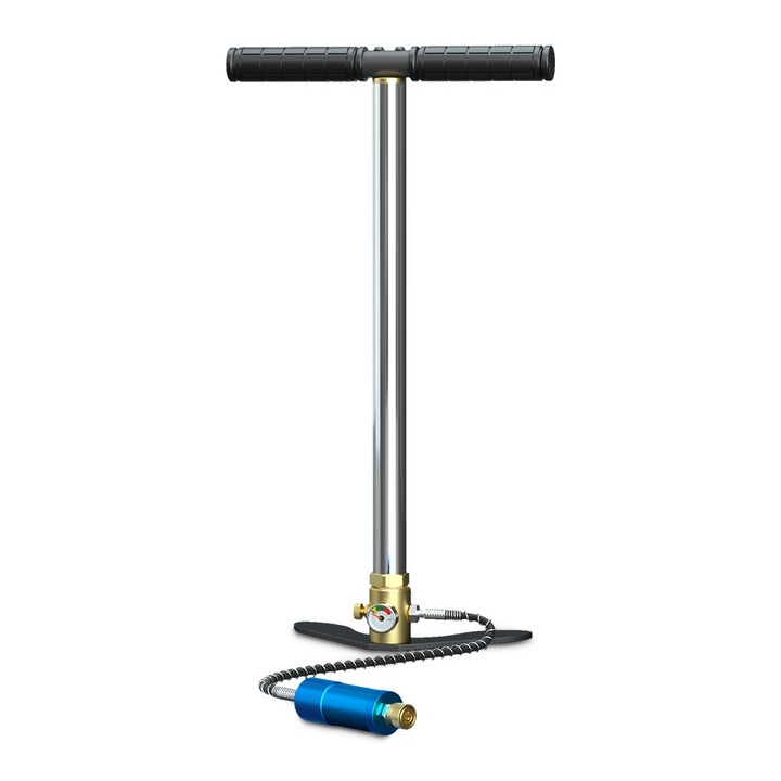 Pompa manuala de inalta presiune SMACO HP-03, 3 Stadii, pana la 4500 PSI / 30 MPa, pentru Butelii PCP, cu Filtru Apa/Ulei