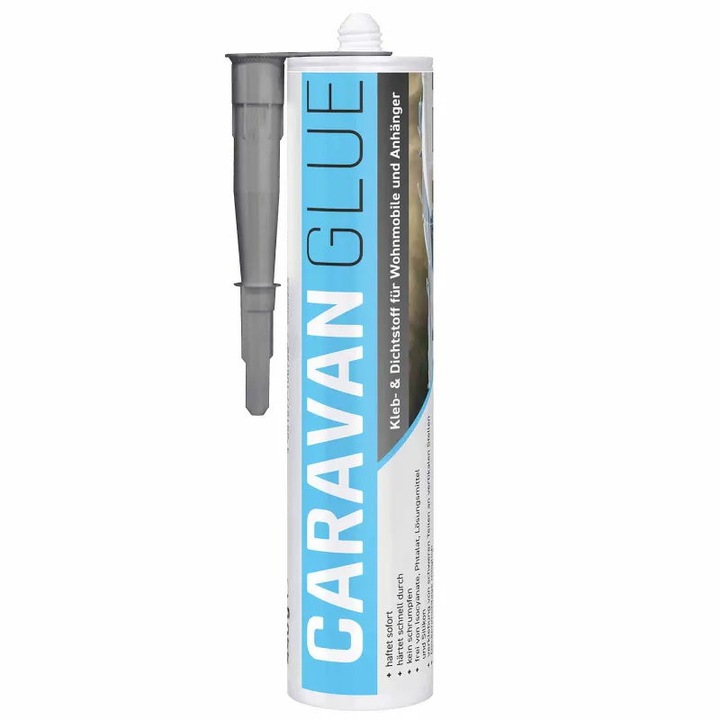 Лепило за каравани Everglue 1K MS, устойчиво на UV лъчи, сиво, 440 г