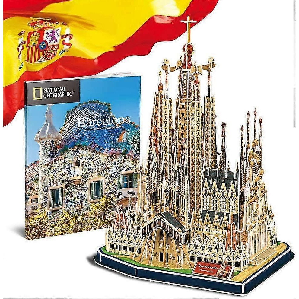 Puzzle 3D Sagrada Familia, 184 piese, fara lipici, 60-120 minute
