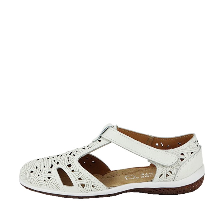 Бели балетки от естествена кожа CXWL2118 M5 14833, Бял