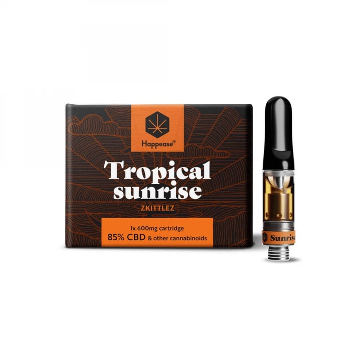 Cartus 510 pod cu terpeni Happease canabidiol 85% Zkittlez Tropical Sunrise - fara nicotina