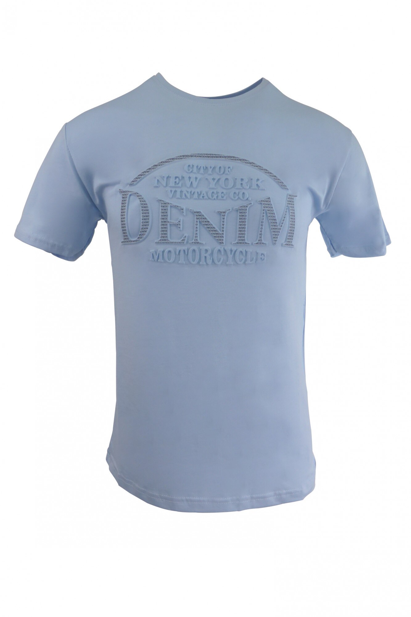 Tricou - MASTIFF - albastru deschis cu logo 3D 