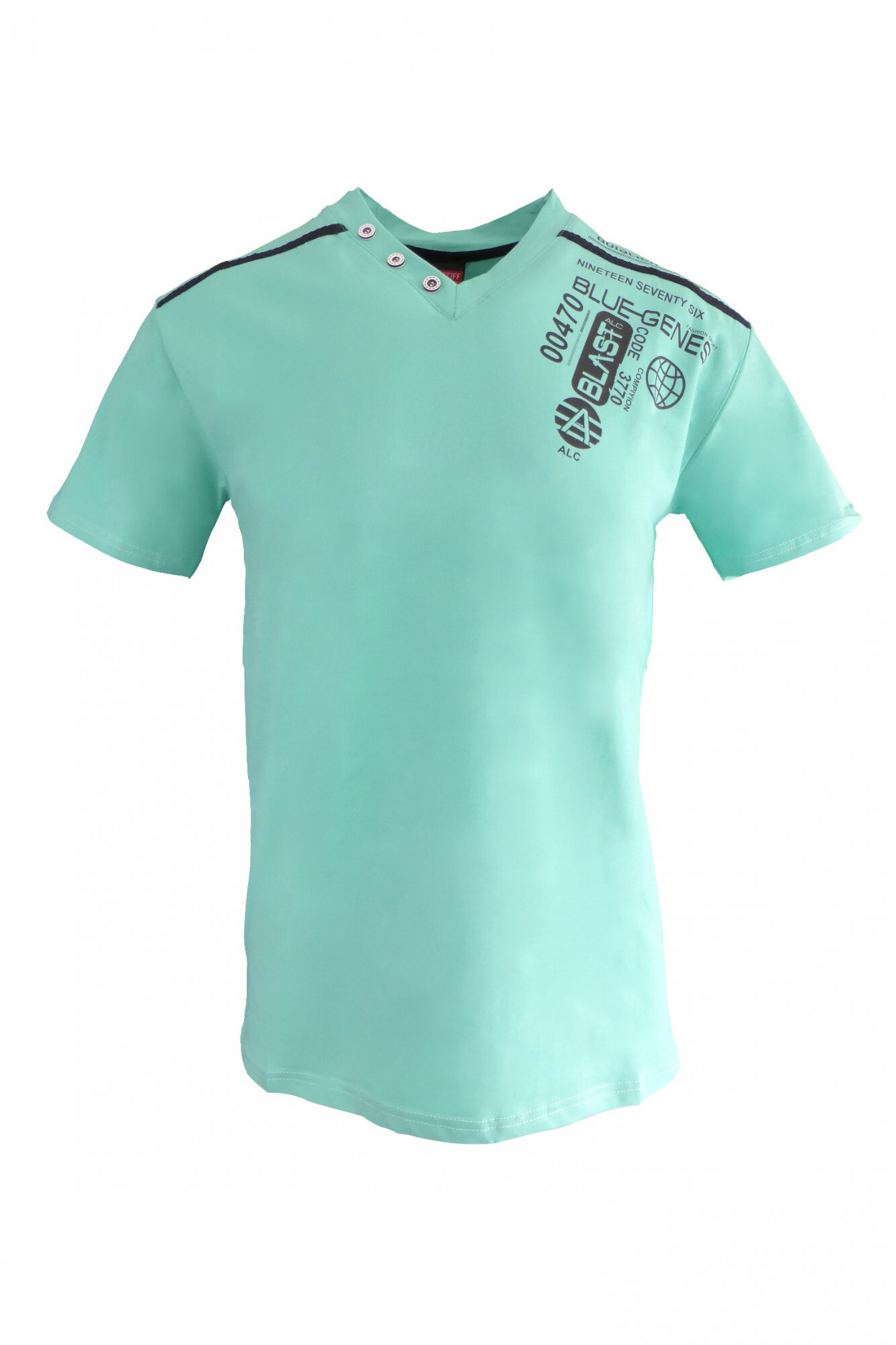 Tricou - MASTIFF - verde deschis cu imprimeu 