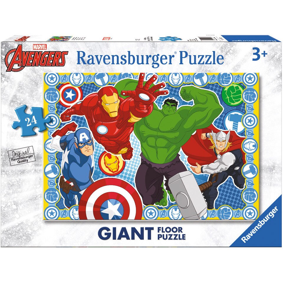 Puzzle Ravensburger podea - Avengers, Razbunatorii, 24 piese