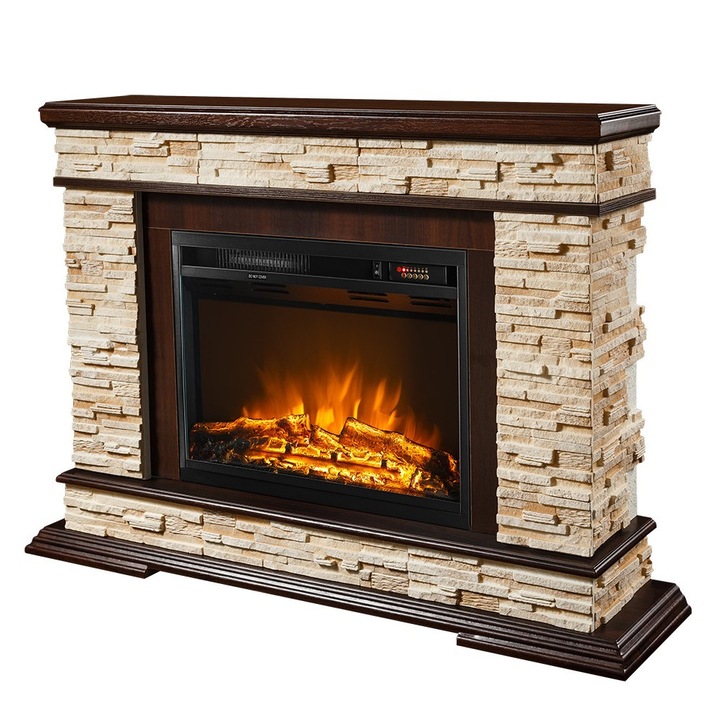 Art Flame Stone & Lorence elektromos kandalló, 880 x 1180 x 305 mm